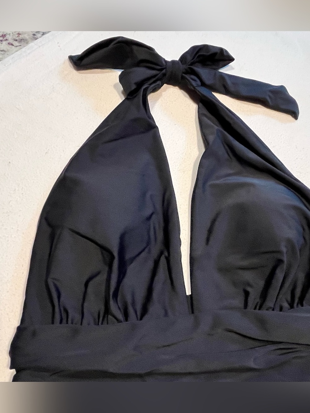 Hydrogen Reversible Swimsuit with Black and White Striped Trim - Picture 5 of 5